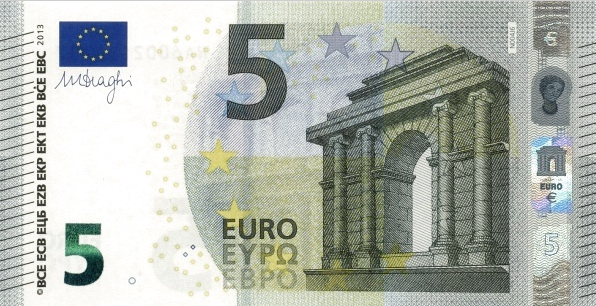 P20NA European Union 5 Euro Year 2013 (Draghi)